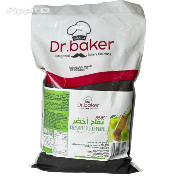 image_Pippit_202510281347 عصير تفاح اخضر دكتور بيكر.Dr.baker Green Apple Juice