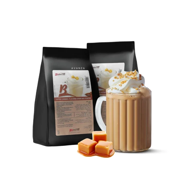 Blueberries-Toffee-Caramel-Flavored-Drink-Mix-1kg-1 كرميل حلو بلوبيريز.Blueberries Toffee Caramel Flavored Drink Mix