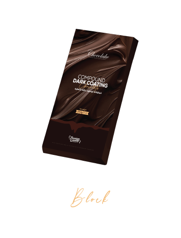 Catalogue-119 بلوك شوكولاتة مرير شوكوليك 2.5كيلو.Chocolake Dark Chocolate Block 2.5Kg