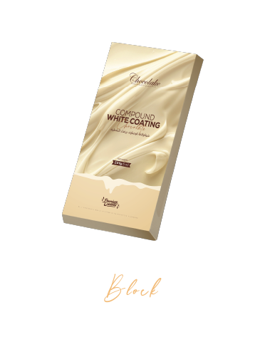 Catalogue-120 بلوك شوكولاتة ابيض شوكوليك 2.5كيلو.Chocolake white Chocolate Block 2.5Kg
