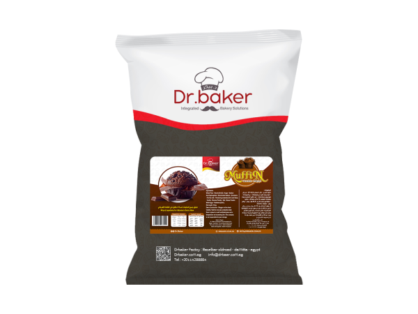 مفن شوكو دكتور بيكر 10 كيلو.Dr.baker Chocolate Muffins Powder Mix 10Kg