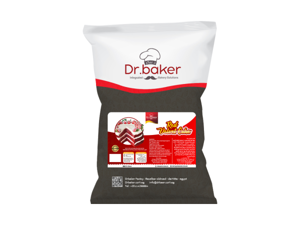 خليط ريد فلفيت دكتور بيكر 10 كيلو.Dr.baker Red Velvet Powder Mix 10Kg