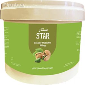 image_Pippit_202511081257 حشوة فستق حلبي ستار 5 كيلو. Star Creamy Pistachio Filling 5 kg