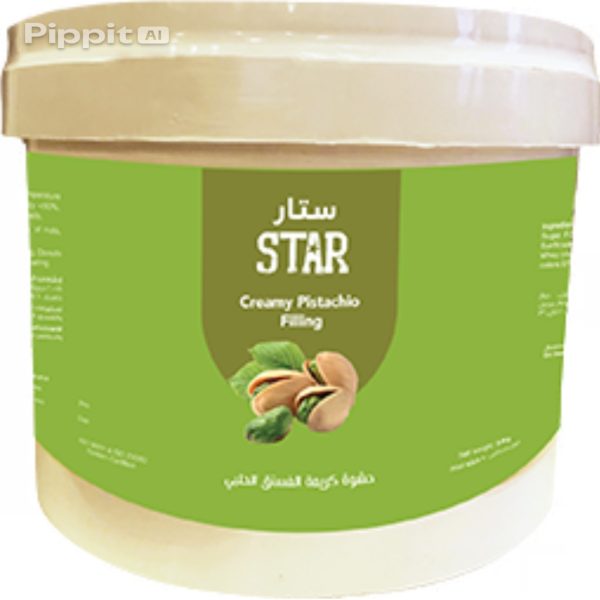 image_Pippit_202511081257 حشوة فستق حلبي ستار 5 كيلو. Star Creamy Pistachio Filling 5 kg