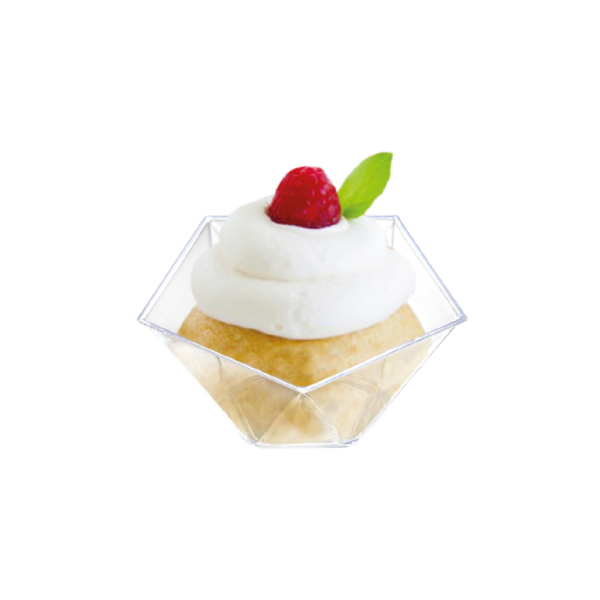 علب كريستال موس كيك 95 مل ربطة 50 كاسة.95ml crystal mousse cake cups Pack Of 50