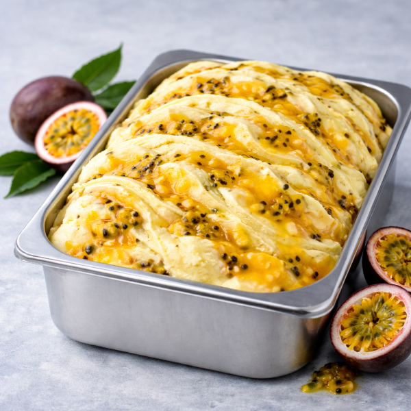 بوظة سادة بسفلورا قالب 10 لتر.Passion Fruit Ice Cream Block 10 L