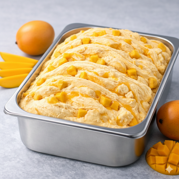 بوظة سادة مانجا قالب 10 لتر.Mango Ice Cream Block 10 L