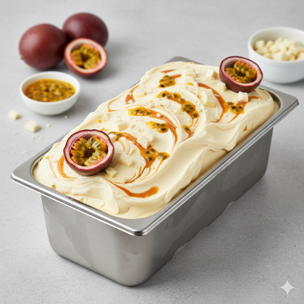 بوظة محشي بسفلورة قالب 10 لتر.Passion Fruit Stuffed Ice Cream Block 10 L