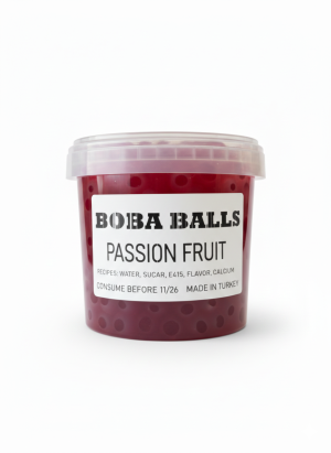 بابلز تي بطعم البسفلورا علبة 1.3 كيلو.Passiflora Flavored Bubbles Tea – 1.3kg Box