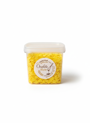 شوكولاتة فلكس ملوّن أصفر 100 غرام.Yellow Colored Chocolate Flakes 100 g