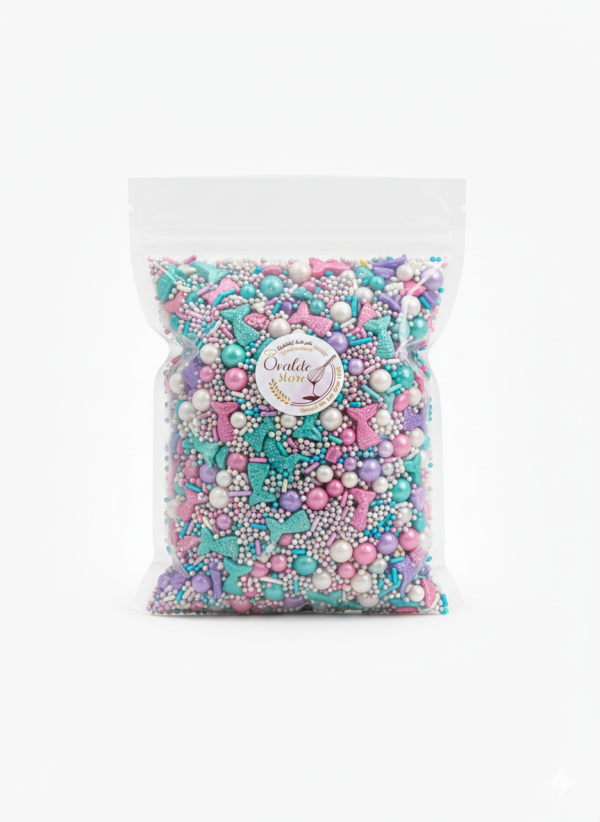 سكاكر سبرينكلز لولو حوريّة 1 كيلو.Mermaid Pearl Sprinkles 1 kg