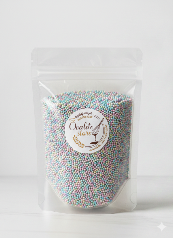 سكاكر سبرينكلز لولو ملوّن صغير 1 كيلو.Small Colored Pearl Sprinkles 1 kg