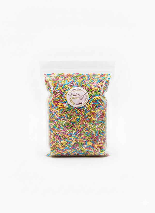 مزرا ملوّن طويل 1 كيلو.Long Colored Sprinkles 1 kg