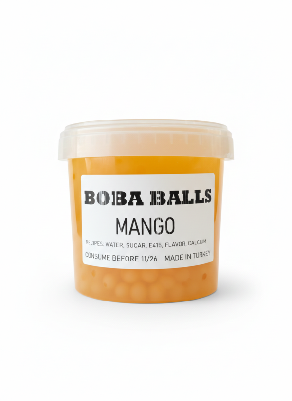 Gemini_Generated_Image_e7wzrve7wzrve7wz بابلز تي بطعم المانجا علبة 1.3 كيلو.Mango Flavored Bubbles Tea – 1.3kg Box