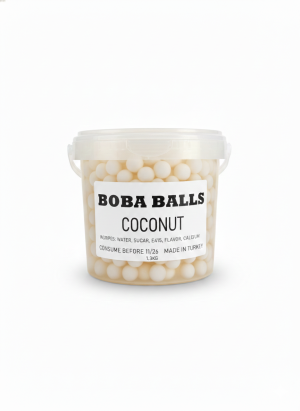 بابلز تي بطعم جوز الهند علبة 1.3 كيلو.Coconut Flavored Bubbles Tea – 1.3kg Box