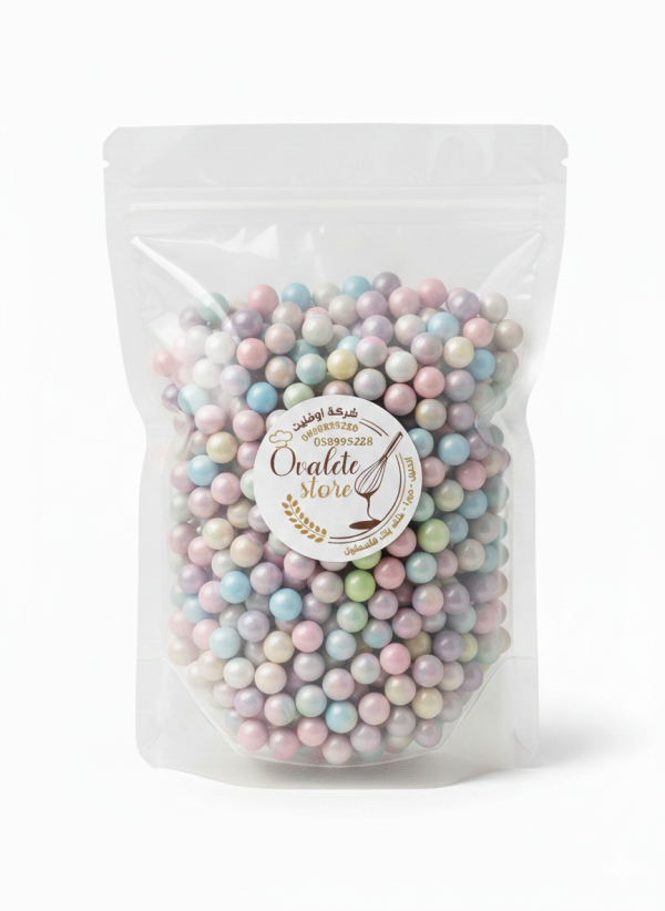 سكاكر سبرينكلز لولو ملوّن 1كيلو.Colored Pearl Sprinkles 1 kg