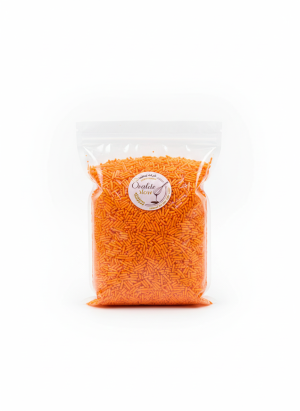 مزرا ملوّن برتقالي 1 كيلو.Orange Colored Nonpareils 1 kg