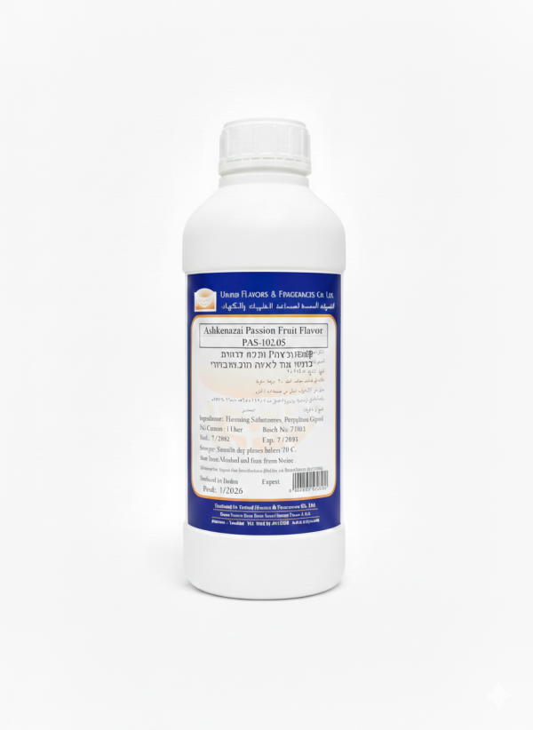 نكهة بسفلورا اشكينازي مركز 1 لتر.Concentrated Ashkenazi Passion Fruit Flavor – 1L