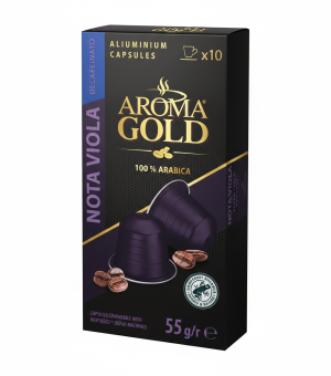 Gemini_Generated_Image_mrl1vrmrl1vrmrl1 كبسولات قهوة أرومـا جولد نوتا فيولا – 55 غرام.Coffee Capsules AROMA GOLD Nota Viola – 55 g