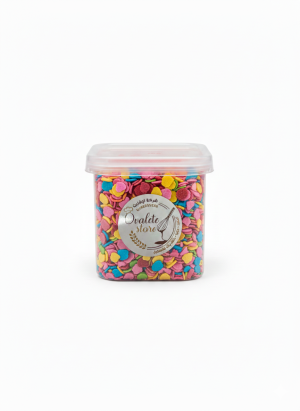 شوكولاتة فلكس ملوّن مشكّل 100 غرام.Mixed Colored Chocolate Flakes 100 g