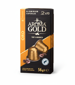 كبسولات قهوة أرومـا جولد أورو – 56 غرام.Coffee Capsules AROMA GOLD Oro – 56 g