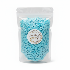 سكاكر سبرينكلز قلب ازرق 1 كيلو.Blue Heart Sprinkles 1 kg