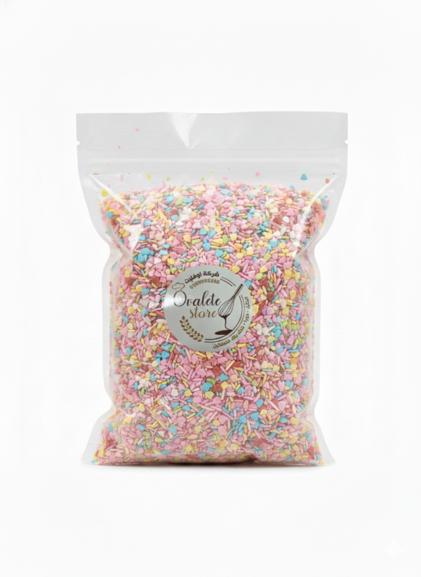 شوكولاتة فلكس ملوّن مشكّل 1 كيلو.Assorted Colored Chocolate Flakes 1 kg