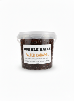 بابلز تي بطعم الكرميل علبة 1.3 كيلو.Caramel Flavored Bubbles Tea – 1.3kg Box