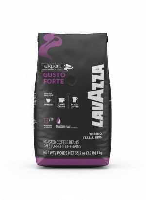 قهوة اسبريسو لافازا جوستو فورتيه 1 كيلو.LAVAZZA GUSTO FORTE Espresso Coffee – 1 KG