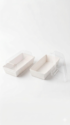 Gemini_Generated_Image_1hpb31hpb31hpb31 علب كرفت كبير مستطيل مع غطاء شفاف.Large Rectangular Kraft Boxes with Clear Lid