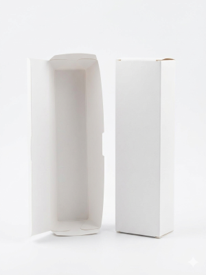 علب وافل اصابع كرتون ابيض.Waffle Sticks Boxes – White Carton