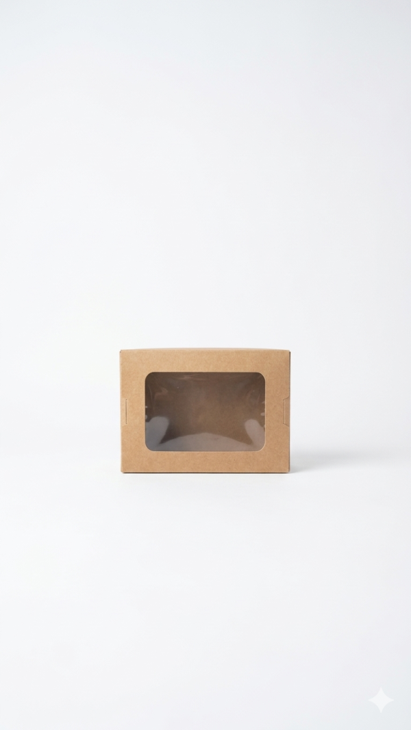 علب لانش بوكس كرفت بني – 700 مل.Brown Kraft Lunch Box – 700 ml