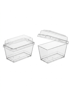 علب كريستال موس كيك مستطيل110 مل.