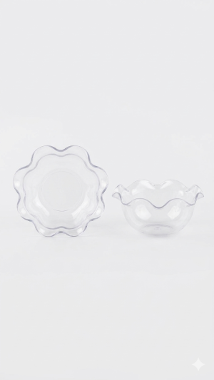 كاسات تشيز كيك وردة كبير.Large Rose Cheesecake Cups