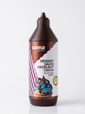 Gemini_Generated_Image_553pej553pej553p توبينج صوص شوكولاتة بالبندق سما علبة 1 لتر.Sama Hazelnut Chocolate Topping Sauce Bottle 1 L