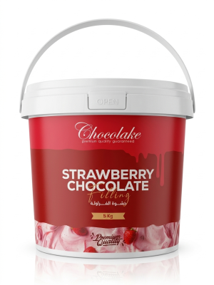 شوكولاتة فراولة سطل 5 كيلو.Strawberry Chocolate Bucket 5 kg.