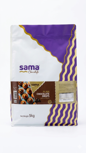 Gemini_Generated_Image_6h9zle6h9zle6h9z شوكليت شيبس مرير سما 1 كيلو.Sama Dark Chocolate Chips 1 kg.
