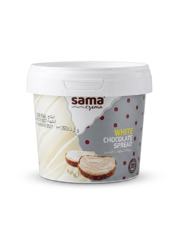 كريما شوكولاتة ابيض سما علبة 350 غرام.Sama White Chocolate Cream Box 350 g