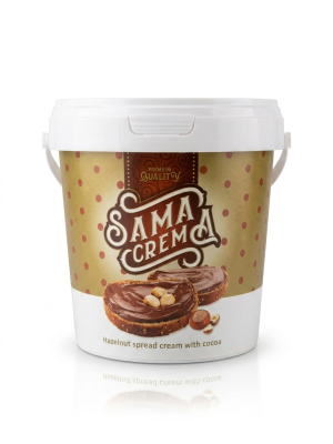 Gemini_Generated_Image_9m2dzh9m2dzh9m2d كريما شوكولاتة غنية بالبندق سما علبة 1 كيلو.Sama Rich Hazelnut Chocolate Cream Box 1 kg