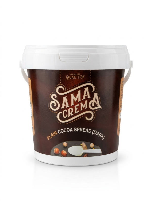 كريما شوكولاتة بلجيكي دارك سما علبة 1 كيلو.Sama Belgian Dark Chocolate Cream Box 1 kg