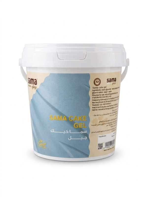 محسن كيك جل أوفليت سما علبة 1 كيلو.Sama Ovalete Cake Gel Improver Box 1 kg