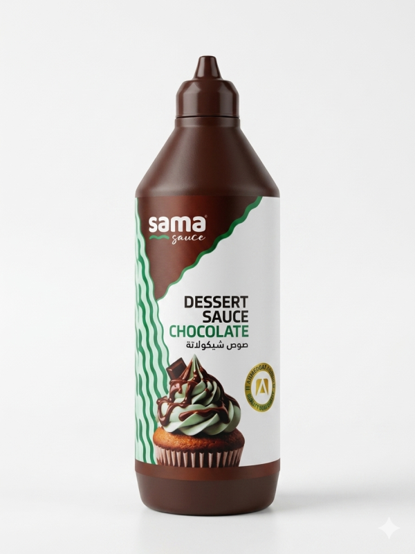 توبينج صوص شوكولاتة سما علبة 1 لتر.Sama Chocolate Topping Sauce Bottle 1 L