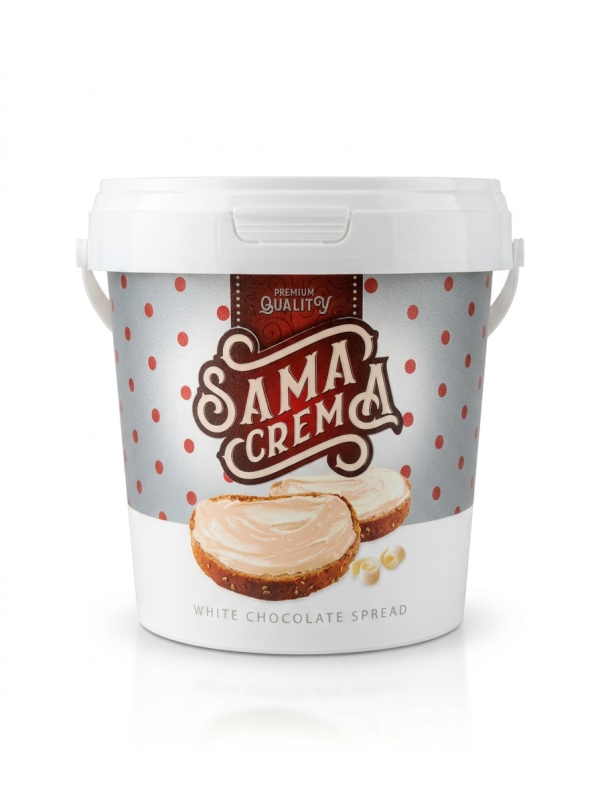 كريما شوكولاتة بيضاء سما 1 كيلو.Sama White Chocolate Cream Box 1 kg