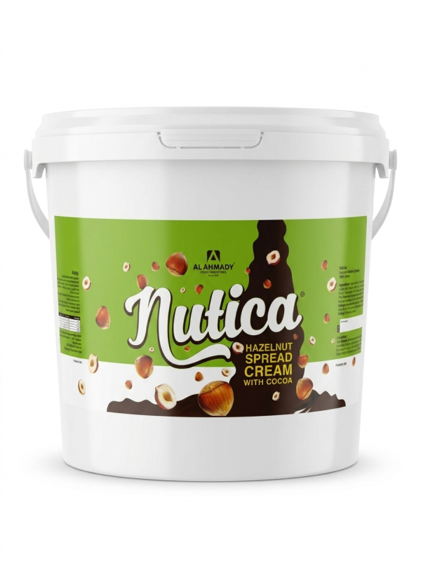 نوتيكا غنية بندق بالكاكاو سطل 5 كيلو.Nutica Hazelnut & Cocoa Cream Bucket 5 kg