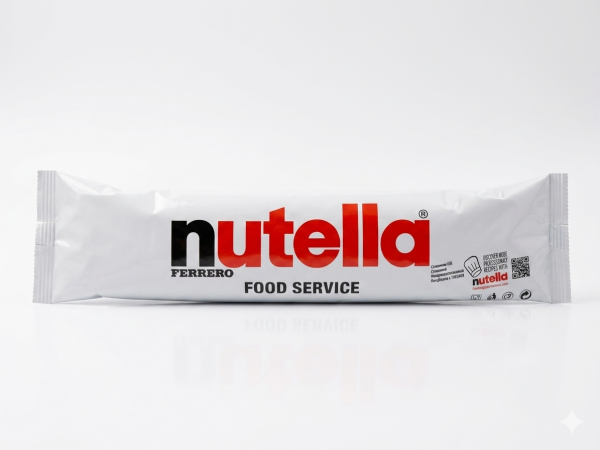 نوتيلا كيس بلاستيك 1 كيلو مع قمع تزيين.Nutella in Plastic Pouch with Decorating Nozzle – 1 kg