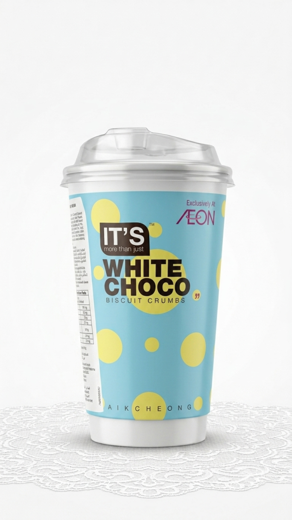 مشروب وايت شوكو كرانشي بدون سكر.Sugar-Free White Choco Crunchy Drink