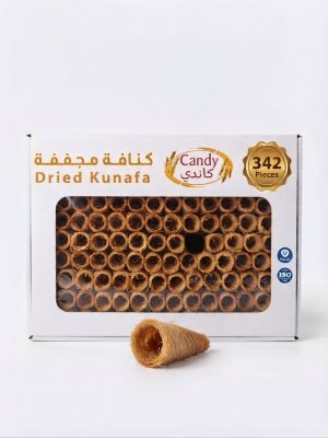 قرطوس كنافة محمص كرتونة 342 حبة.Toasted Kunafa Cornets – 342 Pieces Carton